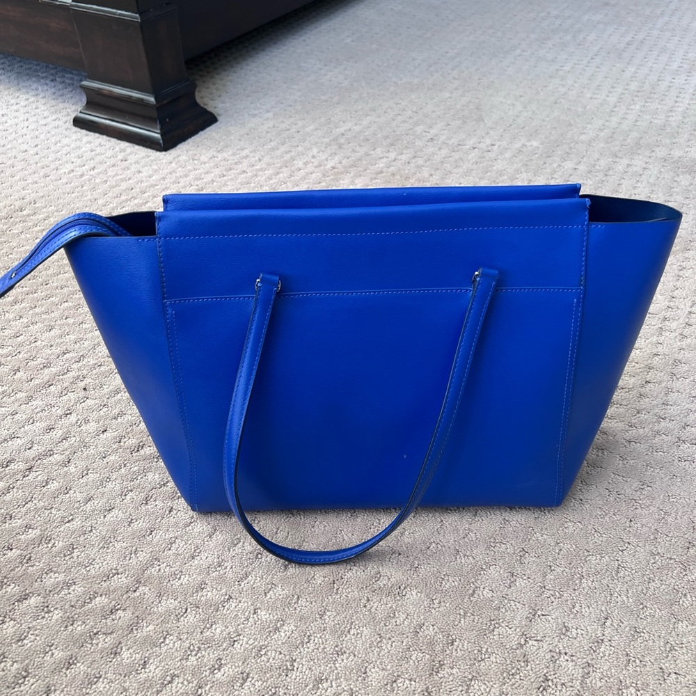 Tory Butch Tote Bag, Cobalt Blue 🔵 👜 - Picture 4 of 7
